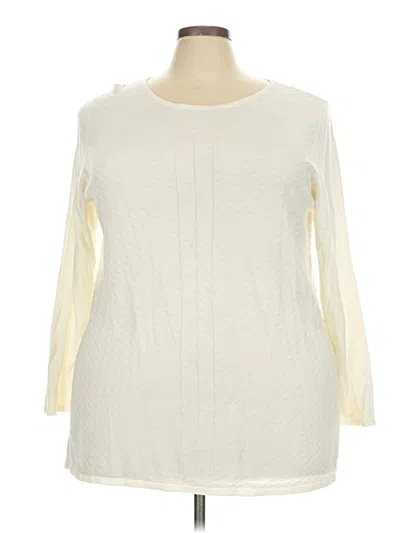 Pre-owned Avenue Pullover Sweater In Ivory
