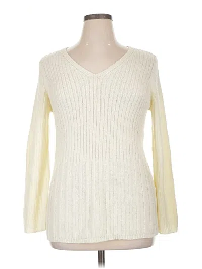 Pre-owned Avenue Pullover Sweater In Ivory