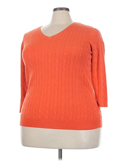 Pre-owned Avenue Pullover Sweater In Orange