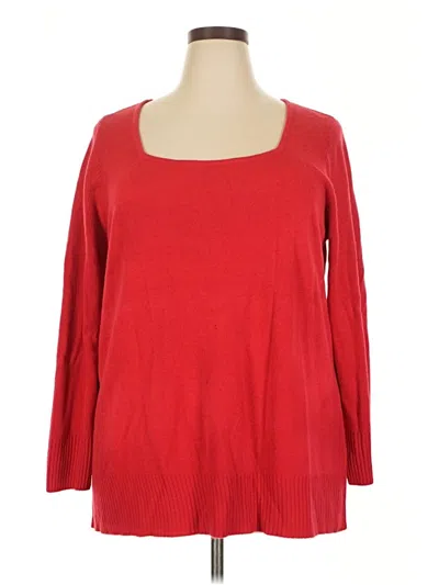 Pre-owned Avenue Pullover Sweater In Red