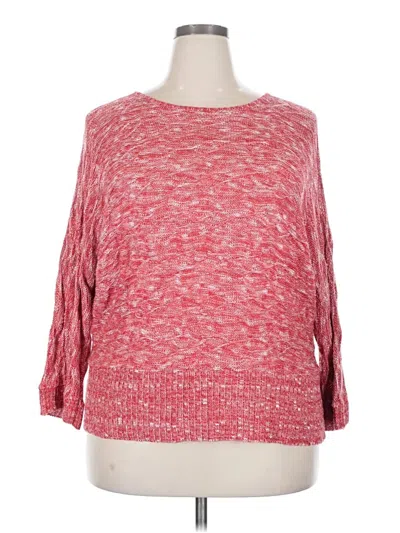 Pre-owned Avenue Pullover Sweater In Red