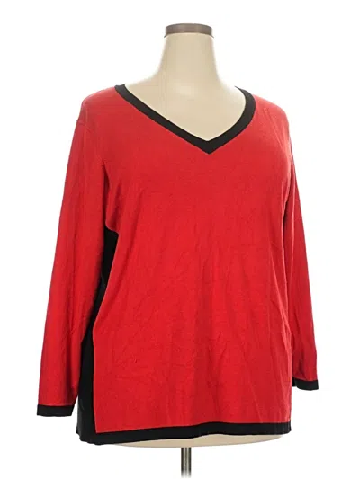Pre-owned Avenue Pullover Sweater In Red