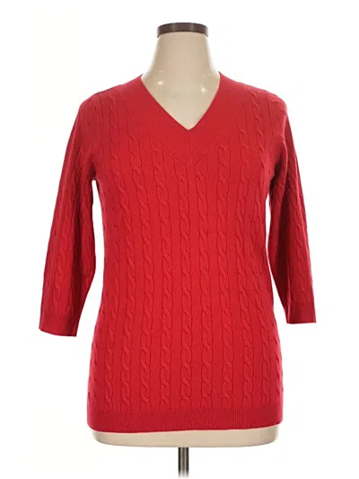 Pre-owned Avenue Pullover Sweater In Red