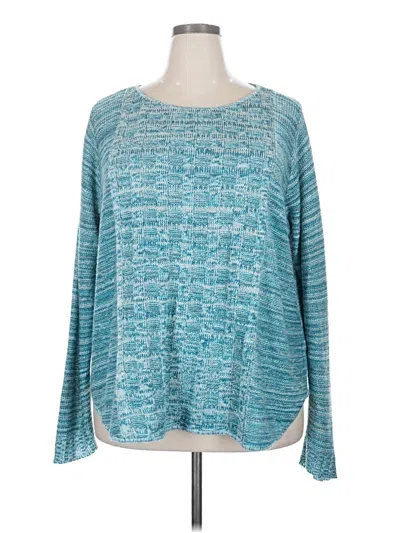 Pre-owned Avenue Pullover Sweater In Teal