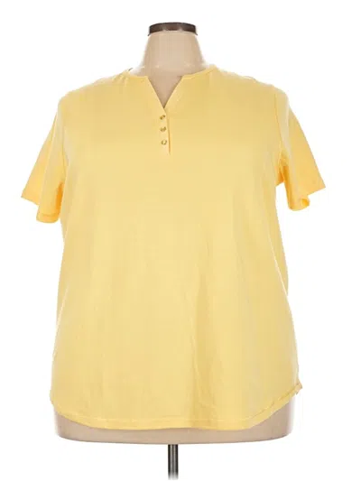 Avenue Short Sleeve Polo Shirt In Yellow