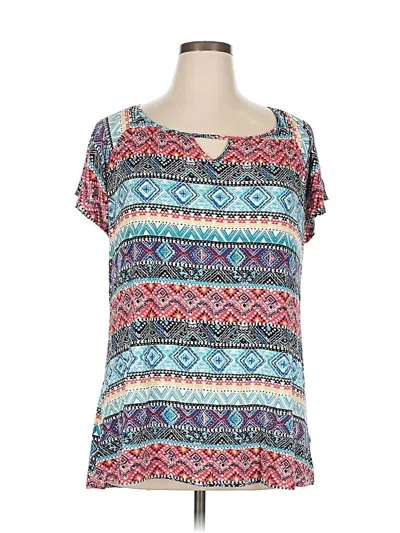 Pre-owned Avenue Short Sleeve T-shirt In Blue