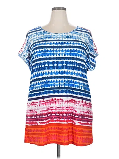 Pre-owned Avenue Short Sleeve T-shirt In Blue