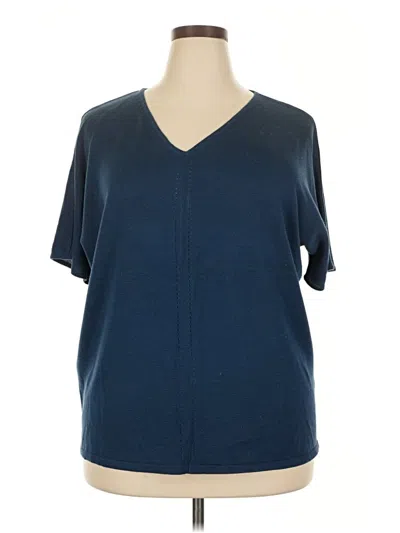 Pre-owned Avenue Short Sleeve T-shirt In Blue