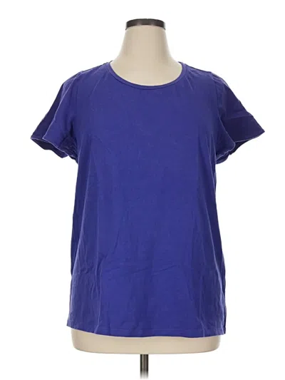 Pre-owned Avenue Short Sleeve T-shirt In Blue