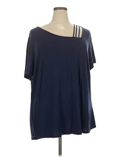 Pre-owned Avenue Short Sleeve T-shirt In Blue