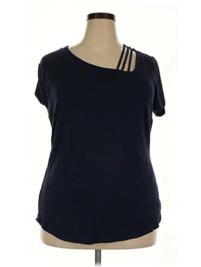 Pre-owned Avenue Short Sleeve T-shirt In Blue
