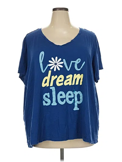 Pre-owned Avenue Short Sleeve T-shirt In Blue