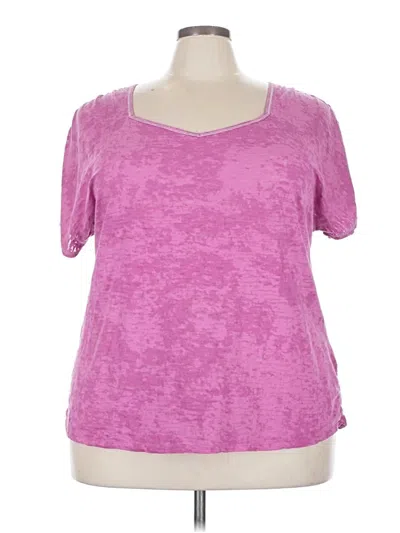 Pre-owned Avenue Short Sleeve T-shirt In Pink