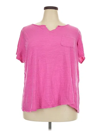 Pre-owned Avenue Short Sleeve T-shirt In Pink