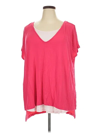 Pre-owned Avenue Short Sleeve T-shirt In Pink