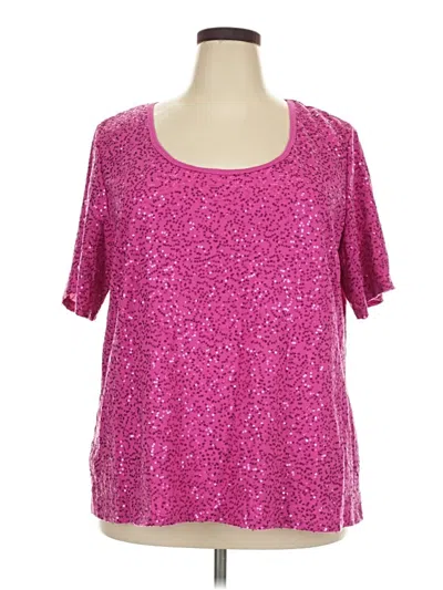 Pre-owned Avenue Short Sleeve T-shirt In Pink