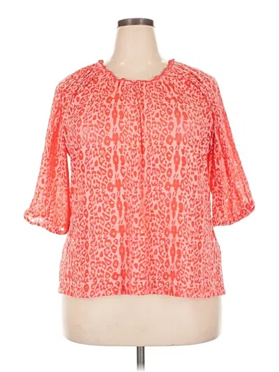 Pre-owned Avenue Short Sleeve T-shirt In Red