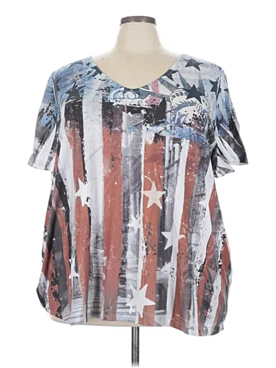 Pre-owned Avenue Short Sleeve T-shirt In Silver