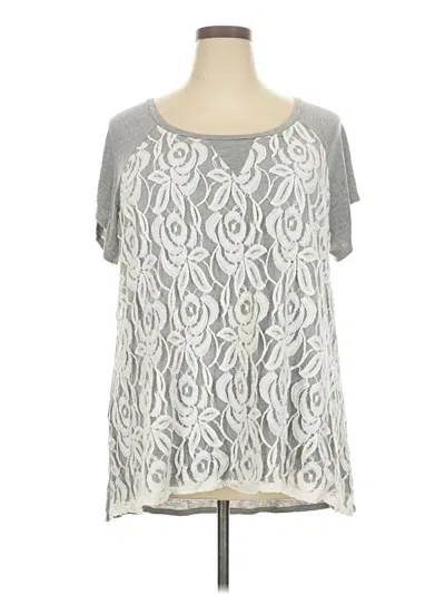 Pre-owned Avenue Short Sleeve T-shirt In Silver