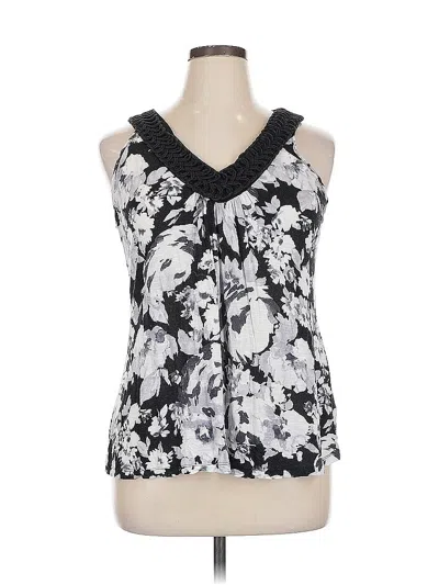 Pre-owned Avenue Sleeveless Blouse In Black