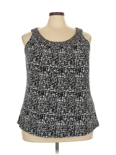 Pre-owned Avenue Sleeveless Blouse In Black
