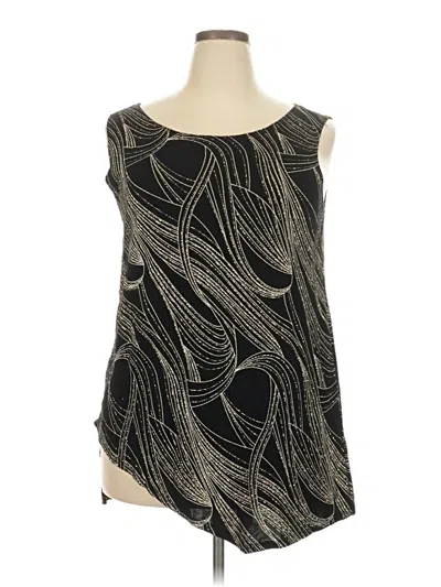 Pre-owned Avenue Sleeveless Blouse In Black
