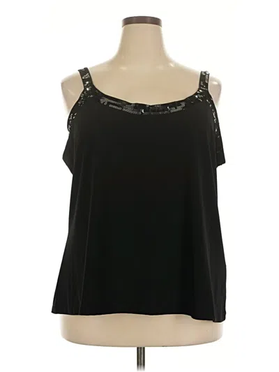 Pre-owned Avenue Sleeveless Blouse In Black