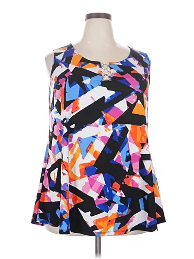 Pre-owned Avenue Sleeveless Blouse In Black