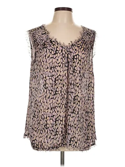 Pre-owned Avenue Sleeveless Blouse In Gray