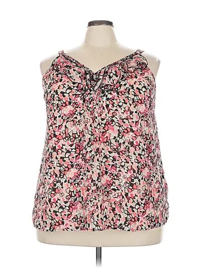 Pre-owned Avenue Sleeveless Blouse In Pink