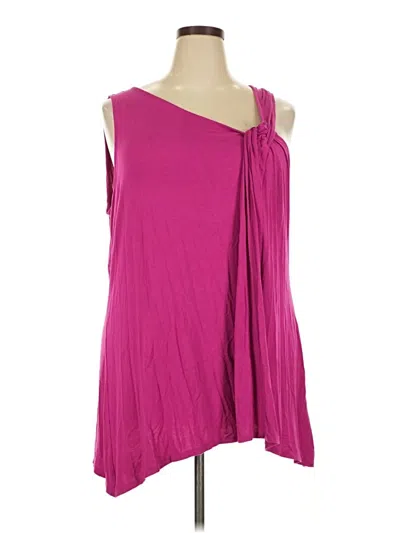 Pre-owned Avenue Sleeveless Blouse In Pink