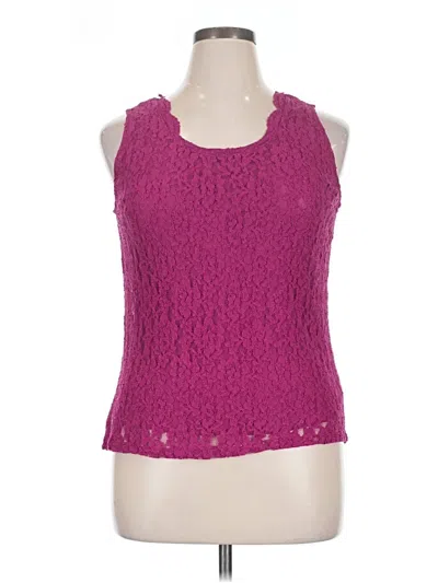 Pre-owned Avenue Sleeveless Blouse In Pink