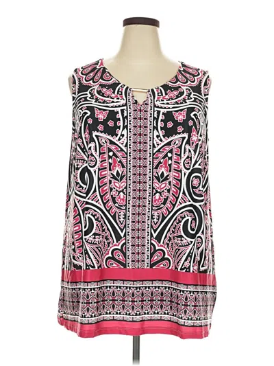 Pre-owned Avenue Sleeveless Blouse In Pink