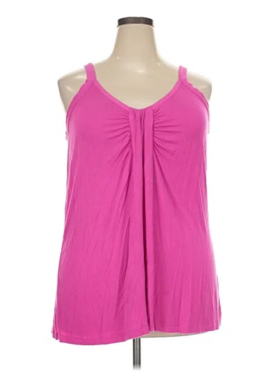 Pre-owned Avenue Sleeveless Blouse In Pink
