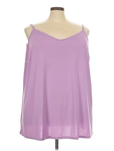 Pre-owned Avenue Sleeveless Blouse In Purple