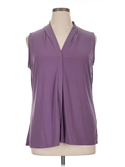 Pre-owned Avenue Sleeveless Blouse In Purple