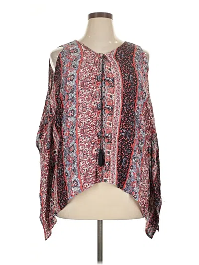 Pre-owned Avenue Sleeveless Blouse In Red