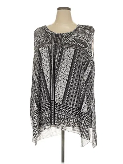 Pre-owned Avenue Sleeveless Blouse In Silver