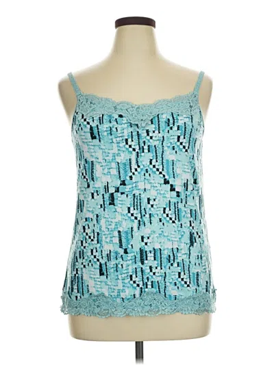 Pre-owned Avenue Sleeveless Blouse In Teal