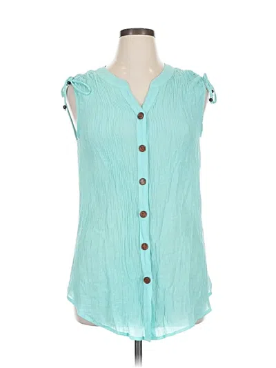 Pre-owned Avenue Sleeveless T-shirt In Blue