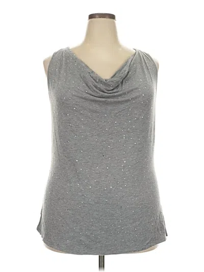 Pre-owned Avenue Sleeveless Top Gray Cowl Neck Tops