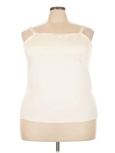 Pre-owned Avenue Sleeveless Top Ivory Strapless Neckline Tops