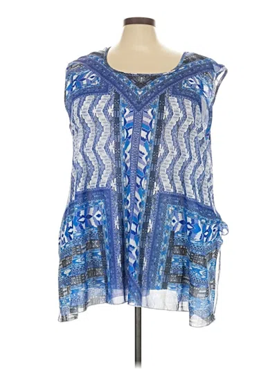 Pre-owned Avenue Sleeveless T-shirt In Blue