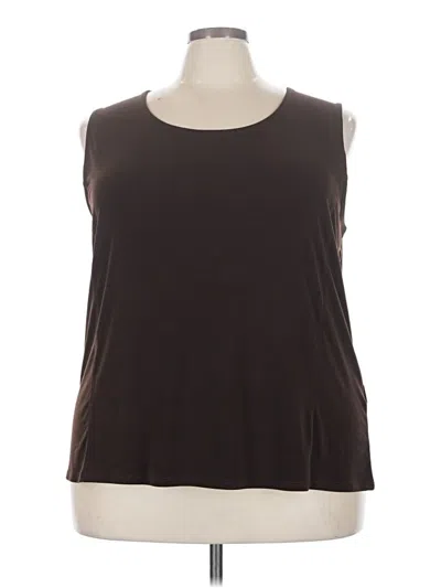 Pre-owned Avenue Sleeveless T-shirt In Brown