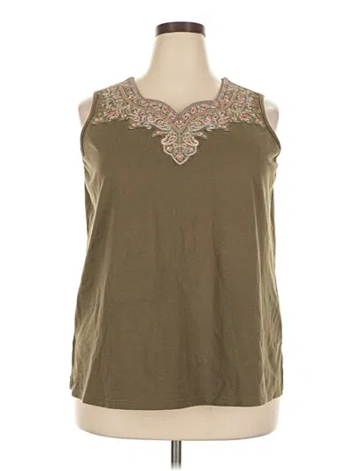 Pre-owned Avenue Sleeveless T-shirt In Brown