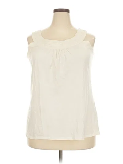 Pre-owned Avenue Sleeveless T-shirt In White