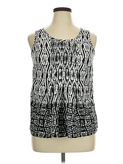 Pre-owned Avenue Tank Top Black Halter Neckline Tops