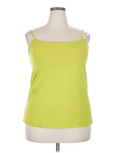 Pre-owned Avenue Tank Top Green Strapless Neckline Tops