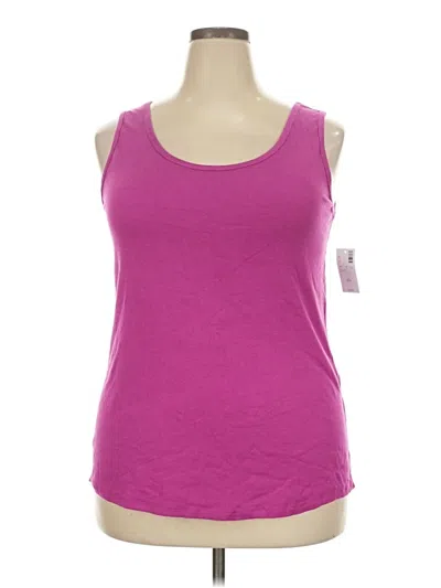 Avenue Tank Top Pink Scoop Neck Tops