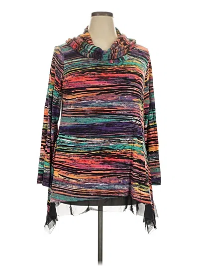Pre-owned Avenue Turtleneck Sweater In Purple